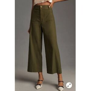 THE COLETTE CROPPED WIDE-LEG PANTS BY MAEVE
